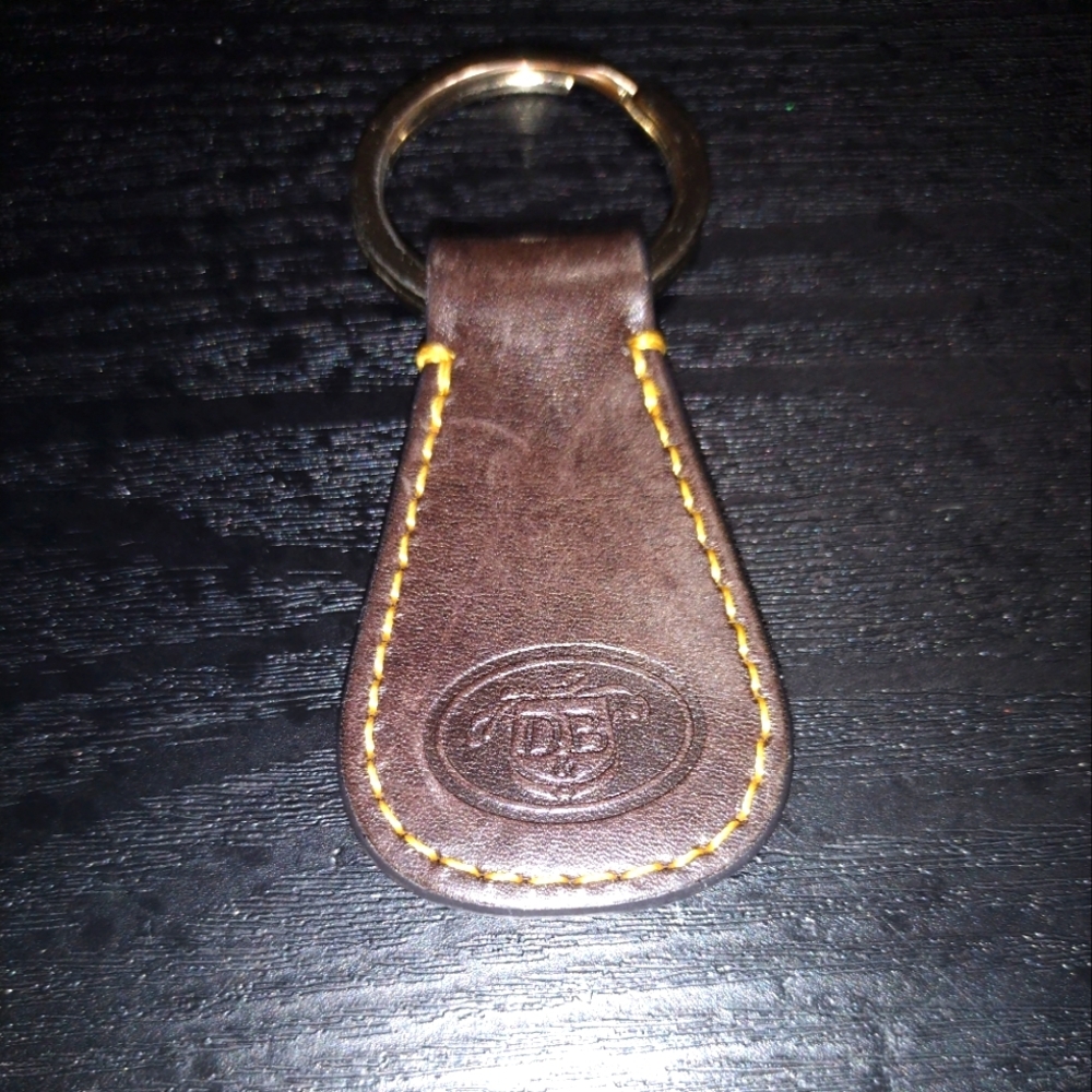 Authentic Dooney & Bourke Brown Leather Key Holder
